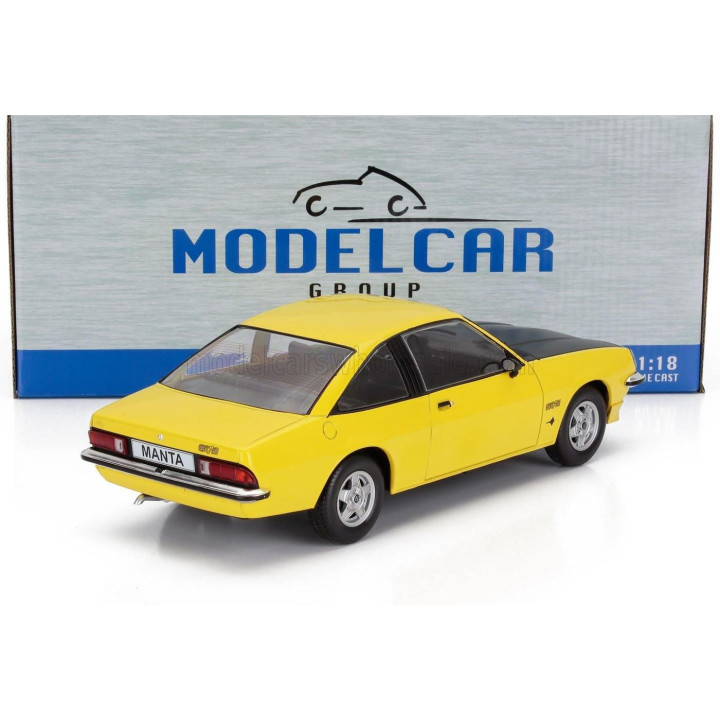 MCG OPEL MANTA B GT/E 1975 - YELLOW BLACK 1/18