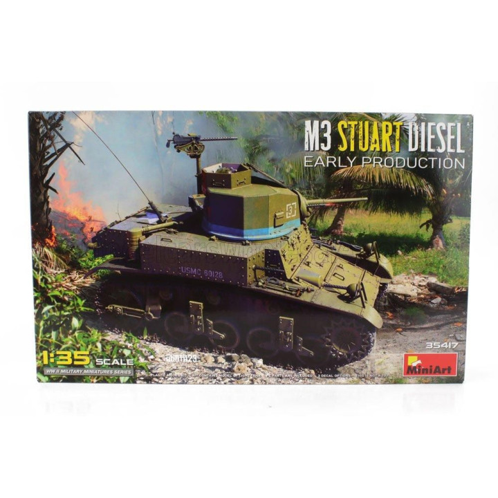 MINIART TANK M3 STUART DIESEL MILITARY 1945 1/35