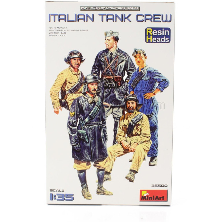 MINIART FIGURES ITALIAN TANK CREW MILITARY 1/35