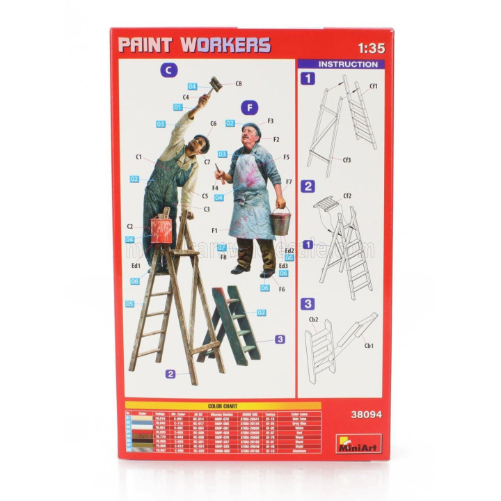 MINIART FIGURES PAINT WORKERS 1/35