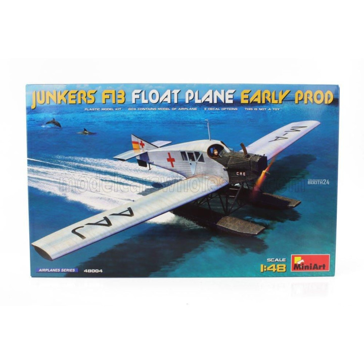 MINIART JUNKERS F13 FLOAT PLANE MILITARY AIRPLANE 1942 1/48