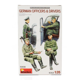 MINIART FIGURES GERMAN OFFICIERS MILITARY AND DRIVERS 1/35