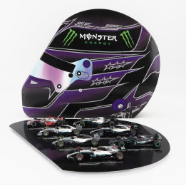 MINICHAMPS MERCEDES GP F1  SET 7X LEWIS HAMILTON WORLD CHAMPION - McLAREN MP4/23 N 22 2008 - W05 AMG PETRONAS N 44 2014 - W06 AM