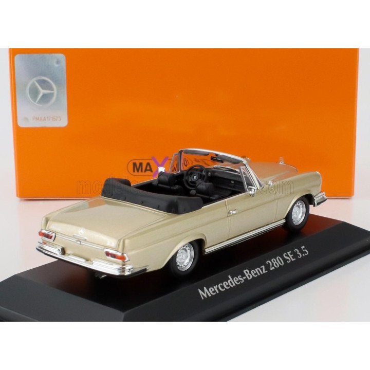 MINICHAMPS MERCEDES BENZ S-CLASS 280SE 3.5 (W111) CABRIOLET 1970 - GOLD MET 1/43
