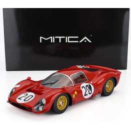 MITICA R FERRARI 330 P3 4.0L V12 COUPE ch.0848 TEAM FERRARI SEFAC N 20 24h LE MANS 1966 LUDOVICO SCARFIOTTI - MIKE PARKES - RED 