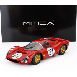 MITICA R FERRARI 330 P3 4.0L V12 COUPE ch.0848 TEAM FERRARI SEFAC N 21 24h LE MANS 1966 LORENZO BANDINI - JEAN GUICHET - RED 1/1