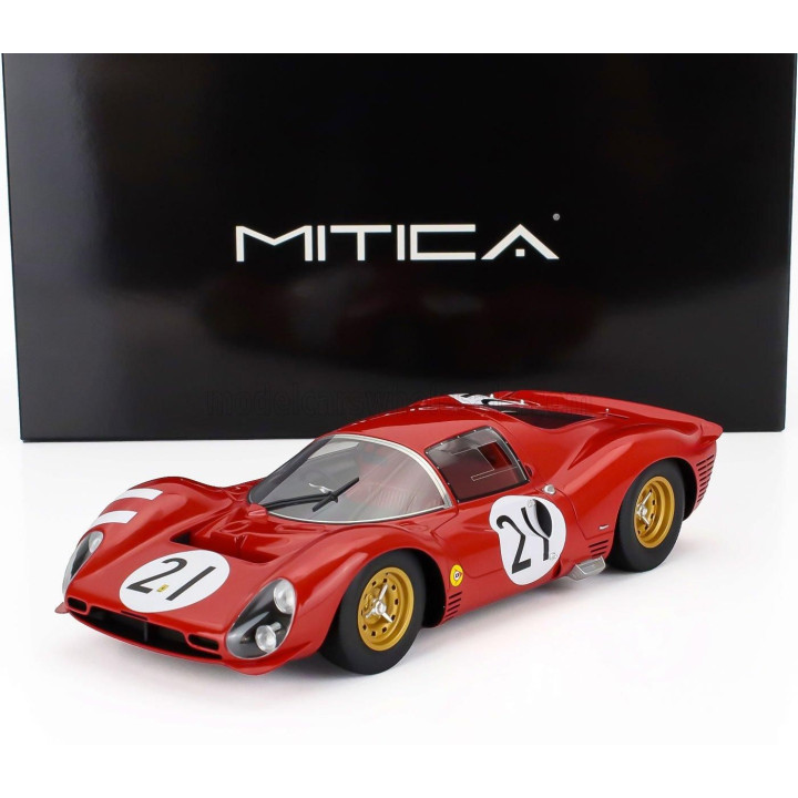 MITICA R FERRARI 330 P3 4.0L V12 COUPE ch.0848 TEAM FERRARI SEFAC N 21 24h LE MANS 1966 LORENZO BANDINI - JEAN GUICHET - RED 1/1