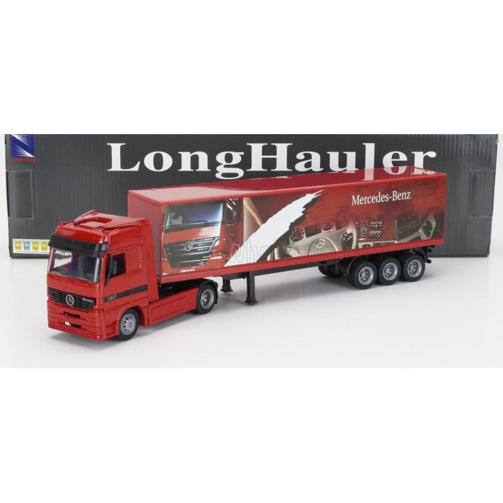 NEWRAY MERCEDES BENZ ACTROS 1857 TRUCK CASSONATO MERCEDES BENZ 1998 - RED 1/43