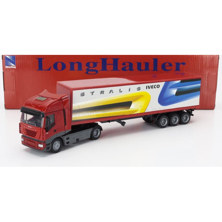 NEWRAY IVECO FIAT STRALIS 540 TRUCK CASSONATO 2009 - RED 1/43