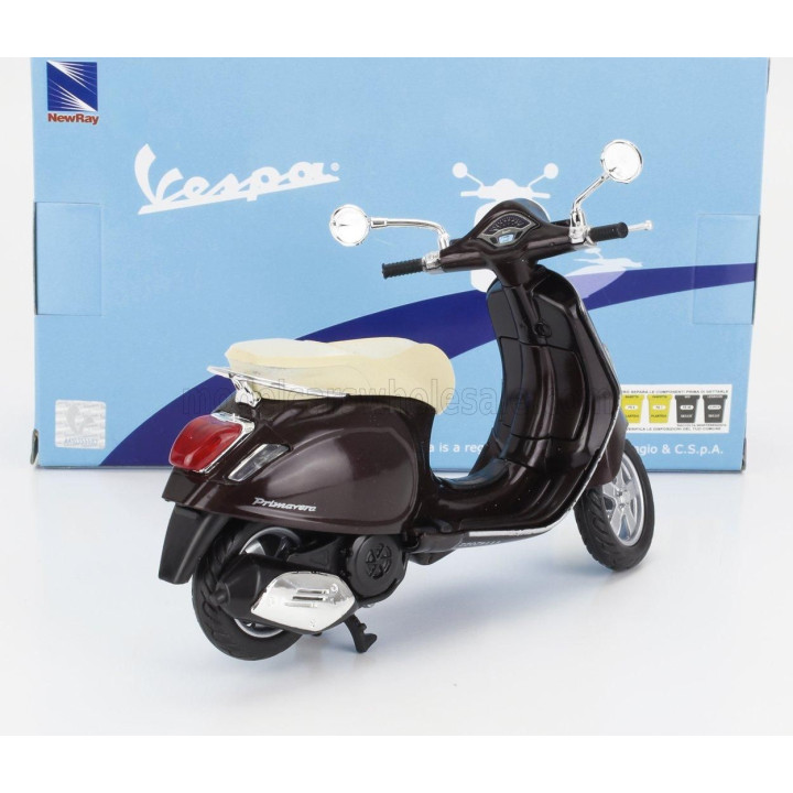 NEWRAY PIAGGIO VESPA PRIMAVERA 2013 - BROWN MET 1/12
