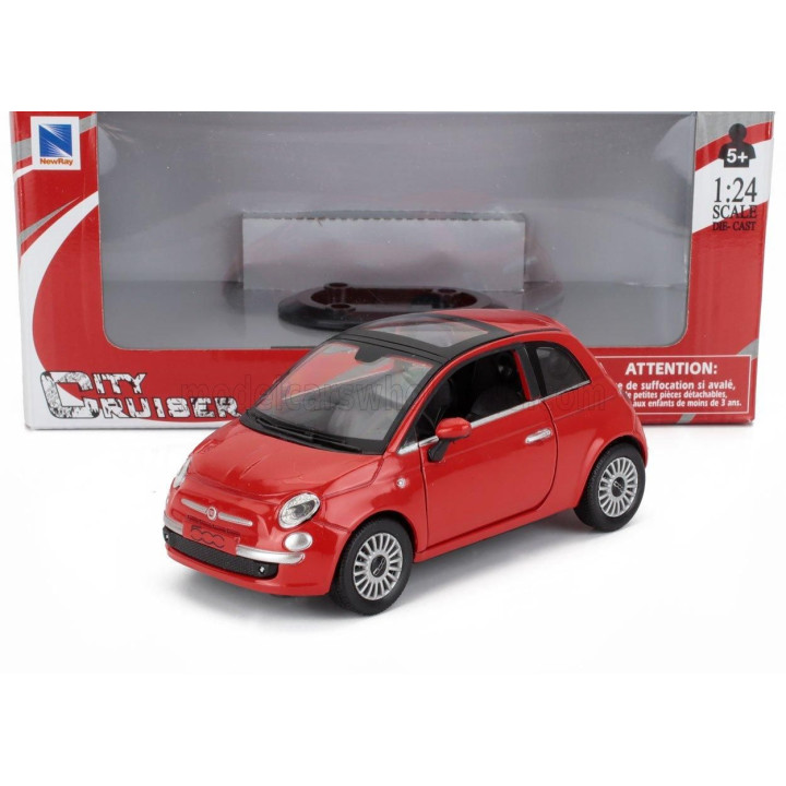 NEWRAY FIAT NUOVA 500 2007 - RED 1/24