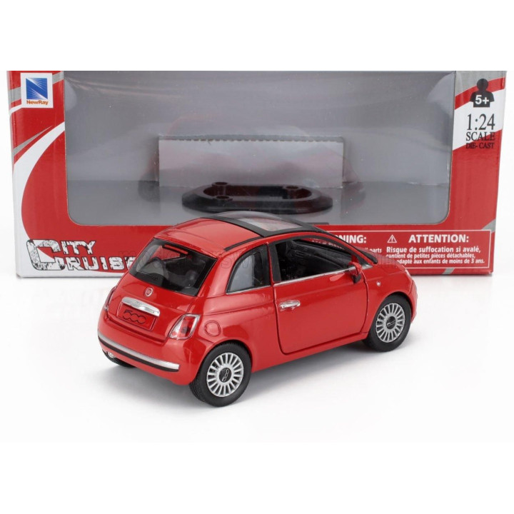NEWRAY FIAT NUOVA 500 2007 - RED 1/24