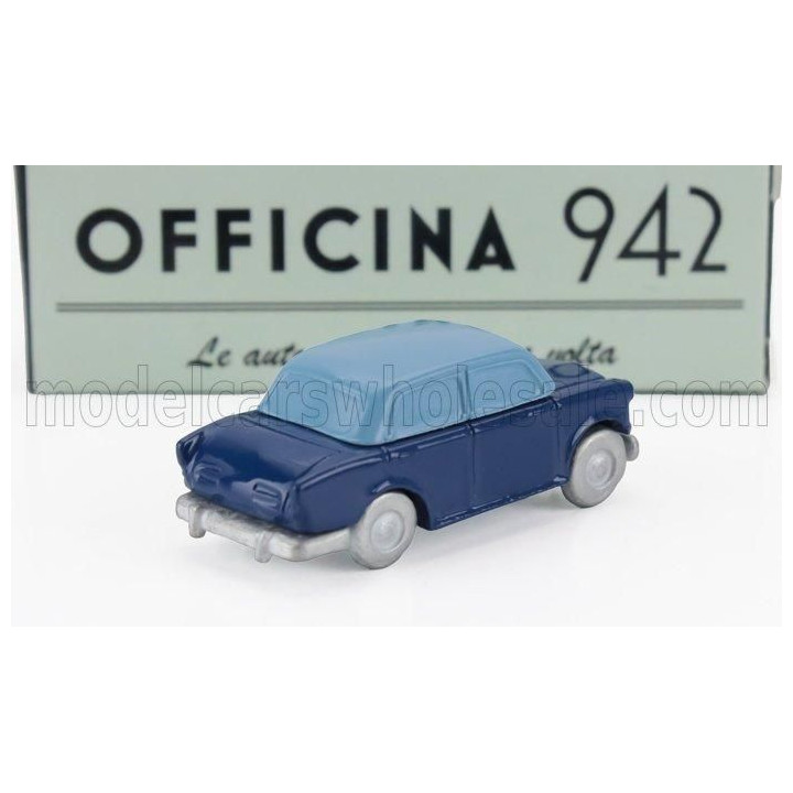 OFFICINA 942 FIAT 600 BERLINA CARROZZERIA MANTELLI 1957 - 2 TONE BLUE 1/76