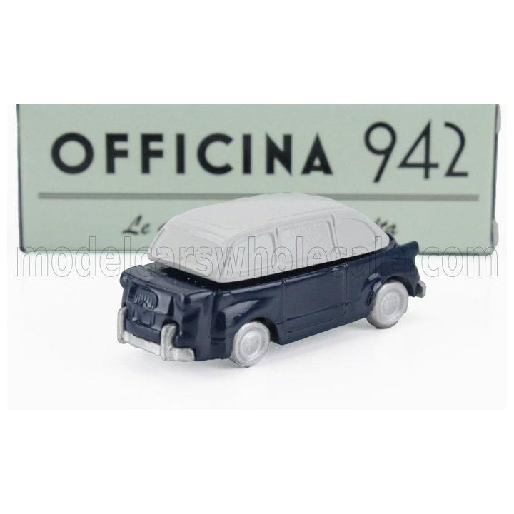 OFFICINA 942 FIAT 600 MULTIPLA SPECIALE CARROZZERIA FRUA 1956 - BLUE LIGHT GREY 1/76