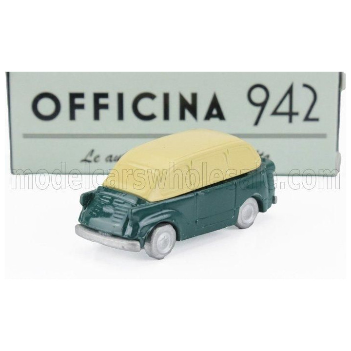 OFFICINA 942 FIAT 600 MULTIPLA SPECIALE CARROZZERIA FRUA 1956 - GREEN BEIGE 1/76