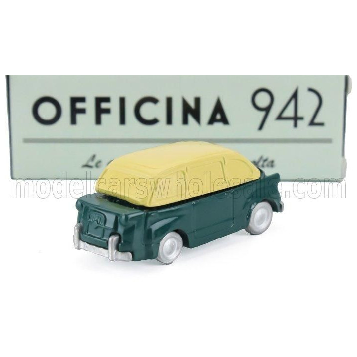 OFFICINA 942 FIAT 600 MULTIPLA SPECIALE CARROZZERIA FRUA 1956 - GREEN BEIGE 1/76