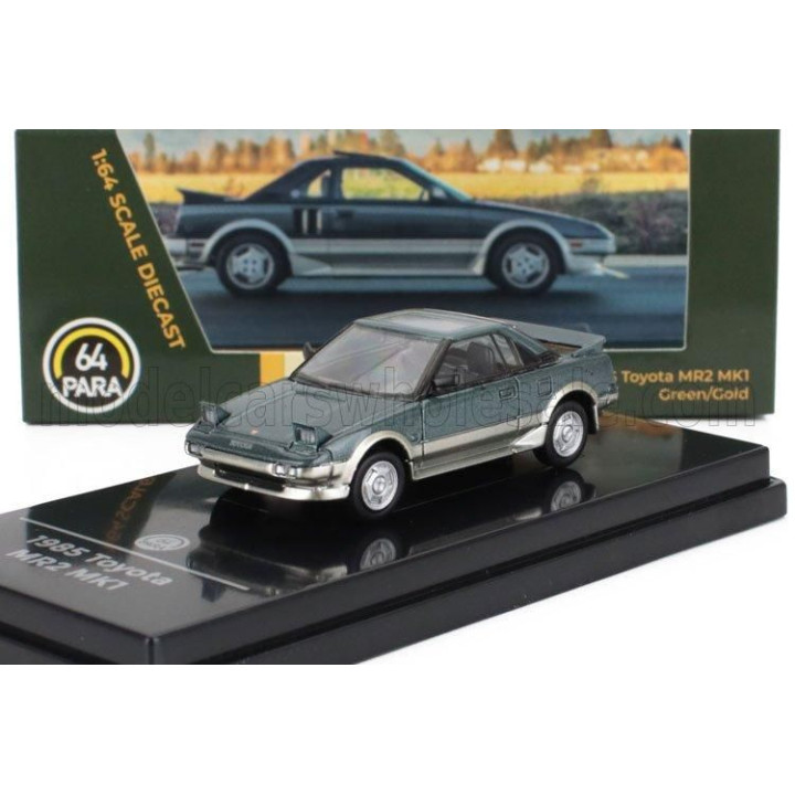 PARAGON MODELS TOYOTA MR2 MKI LHD 1985 - GREEN GOLD 1/64