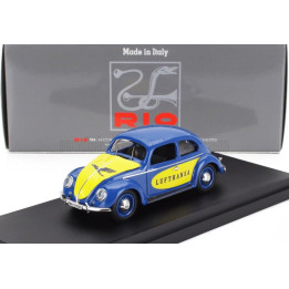 RIO MODELS VOLKSWAGEN BEETLE MAGGIOLINO KAFER LUFTHANSA 1957 - BLUE YELLOW 1/43
