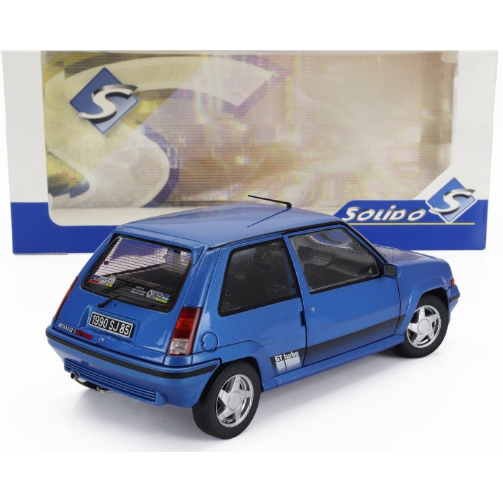 SOLIDO RENAULT R5 GT TURBO MKII 1989 - BLUE 1/18