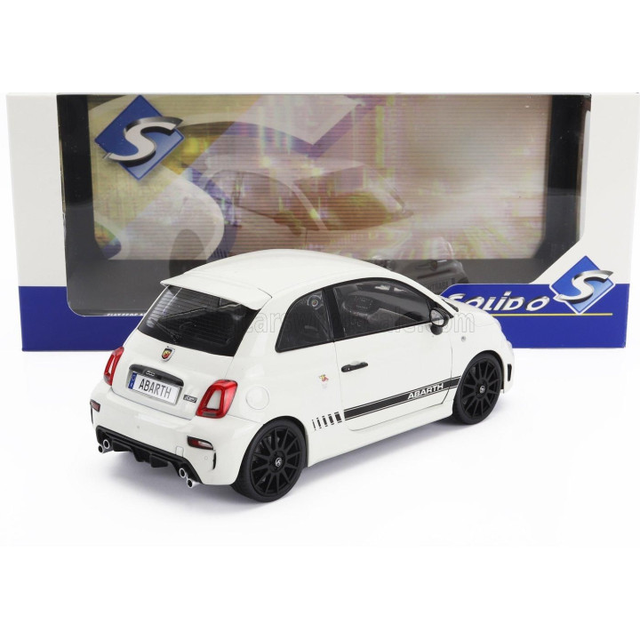 SOLIDO FIAT NUOVA 500 ABARTH 595 2022 - WHITE BLACK 1/18