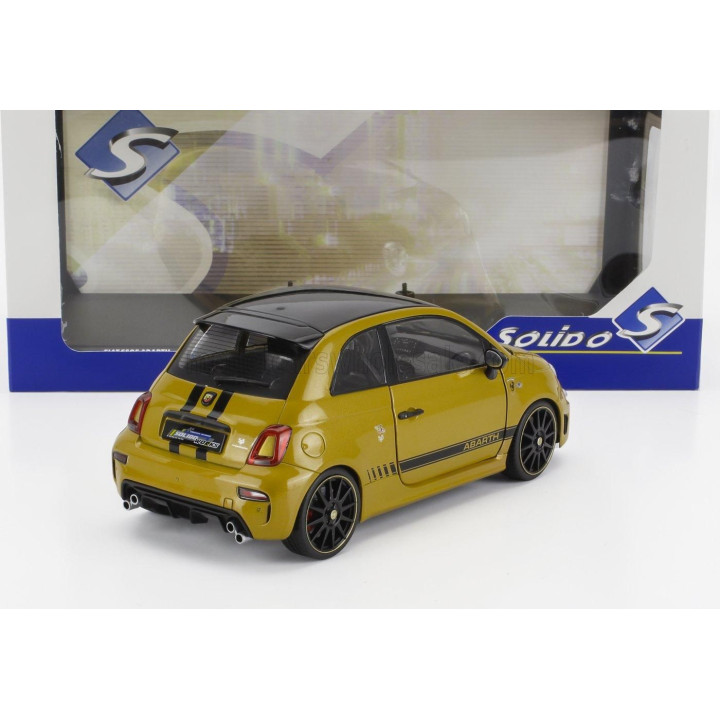 SOLIDO FIAT NUOVA 500 ABARTH 595 2022 - YELLOW MET BLACK 1/18