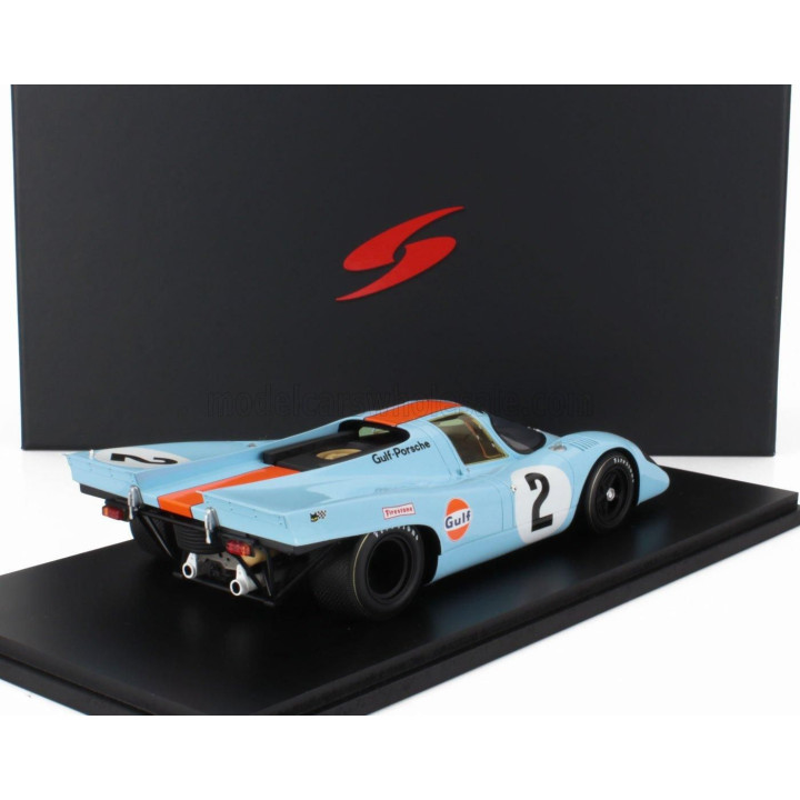 SPARK MODEL PORSCHE 917K 4.5L GULF TEAM JOHN WYER AUTOMOTIVE ENGINEERING N 2 WINNER 24h DAYTONA 1970 PEDRO RODRIGUEZ - LEO KINNU