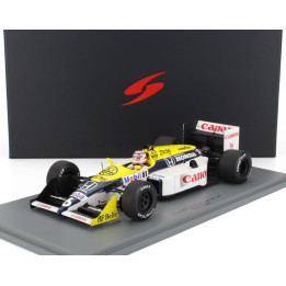 SPARK MODEL WILLIAMS F1  FW11B HONDA N 6 WORLD CHAMPION WINNER GP MONZA ITALY 1987 NELSON PIQUET - BLUE YELLOW WHITE 1/18
