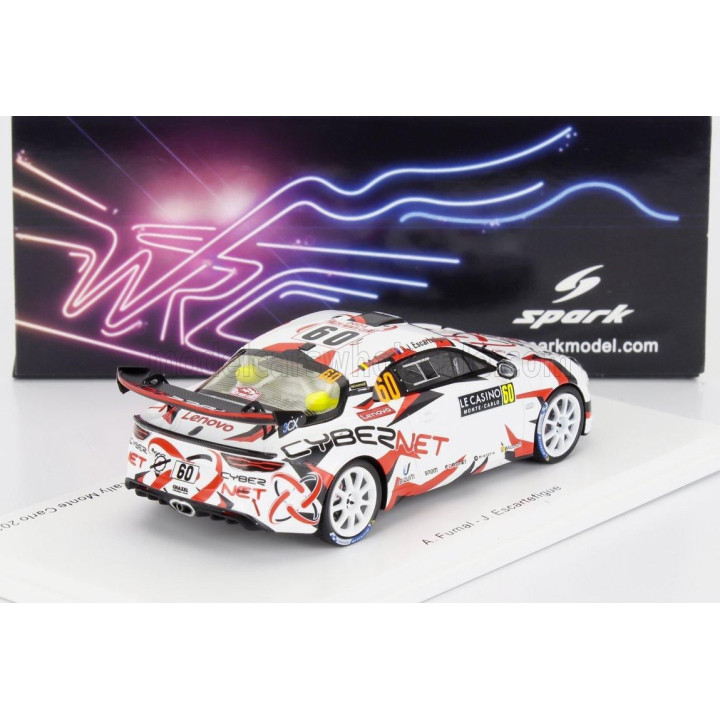 SPARK MODEL RENAULT ALPINE A110 RGT TEAM CHAZEL TECHNOLOGIES COURSE N 60 4th RGT RALLY MONTECARLO 2024 ARMAND FUMAL - JULES ESCA