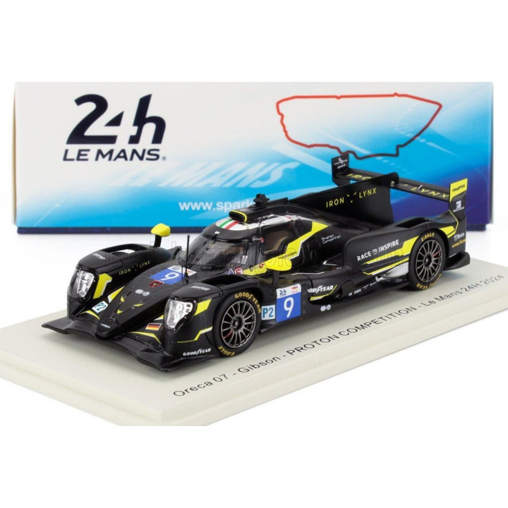 SPARK MODEL ORECA 07 GIBSON GK428 4.2L V8 TEAM PROTON COMPETITION N 9 24h LE MANS 2024 MACEO CAPIETTO - JONAS RIED - BENT VISCAA