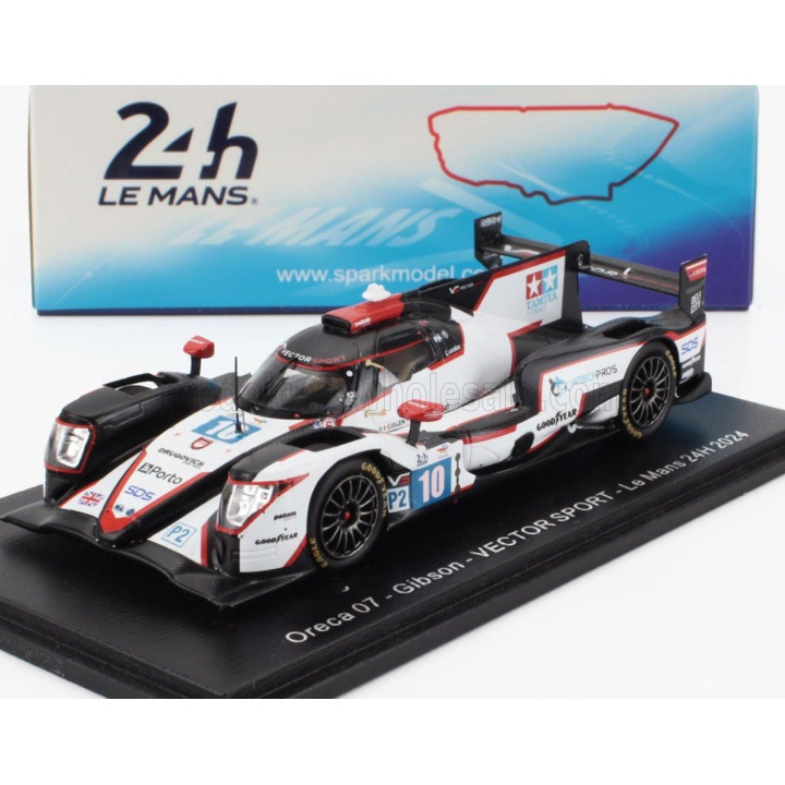 SPARK MODEL ORECA 07 GIBSON GK428 4.2L V8 TEAM VECTOR SPORT N 10 24h LE MANS 2024 RYAN CULLEN - PATRICK PILET - STEPHANE RICHELM