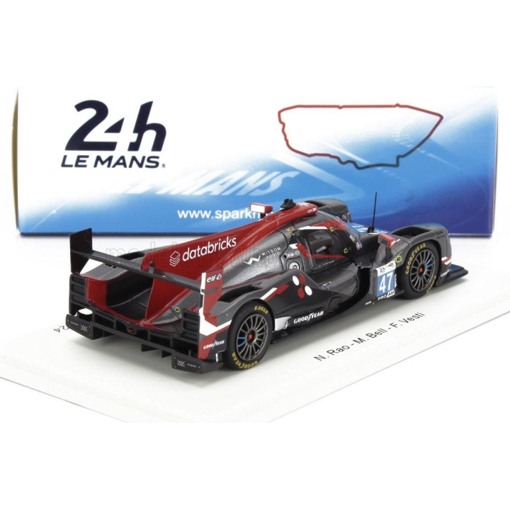 SPARK MODEL ORECA 07 GIBSON GK428 4.2L V8 TEAM COOL RACING N 47 24h LE MANS 2024 FREDERIK VESTI - MATT BELL - NAVEEN RAO - BLACK