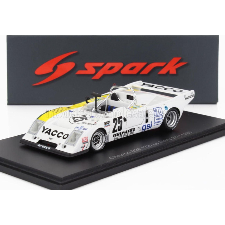 SPARK MODEL CHEVRON B36 2.0L S4 TEAM ROC SOCIETE YACCO N 25 24h LE MANS 1980 BRUNO SOTTY - DOMINIQUE LAURENT - PHILIPPE HESNAULT