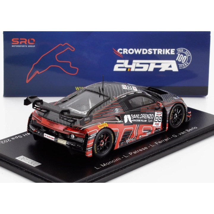 SPARK MODEL AUDI R8 LMS GT3 EVO II 5.2L V10 TEAM TRESOR ATTEMPTO RACING N 88 24h SPA 2024 LEONARDO MONCINI - LORENZO PATRESE - L