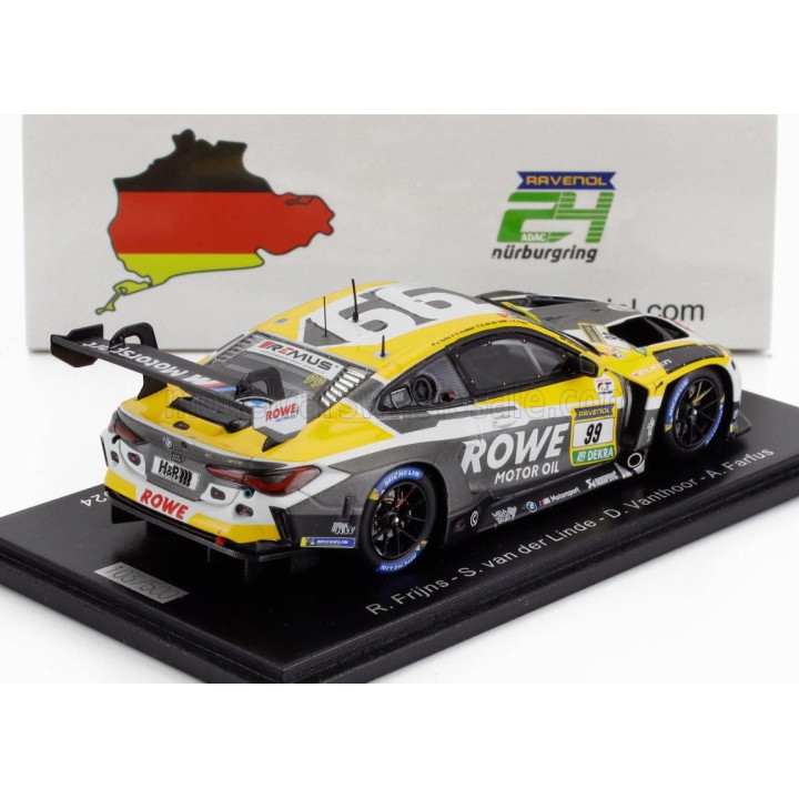 SPARK MODEL BMW 4-SERIES M4 GT3 TEAM ROWE RACING N 99 24h NURBURGRING 2024 R.FRIJNS - S.VAN DER LINDE - D.VANTHOOR - A.FARFUS - 