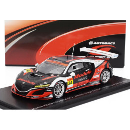 SPARK MODEL HONDA NSX GT3 TEAM MODULO DRAGO CORSE N 34 GT300 CLASS SUPER GT 2020 RYO MICHIGAMI - JAKE PARSON - RED BLACK WHITE 1