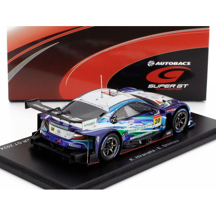 SPARK MODEL TOYOTA GR86 GT TEAM SHADE RACING N 20 GT300 CLASS SUPER GT 2024 KATSUYUKI HIRANAKA - EIJIRO SHIMIZU - BLUE WHITE 1/4