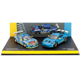 SPARK MODEL PORSCHE SET 2X 911 996 GT3 RS N 66 RACING 2002 + 911 992 GT3 RS COUPE 2023 - VARIOUS 1/43