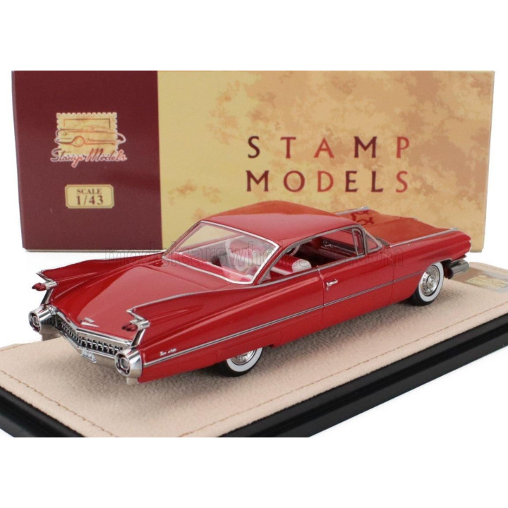 STAMP MODELS CADILLAC COUPE DE VILLE 1959 - ROSSO PASTELLO - RED 1/43