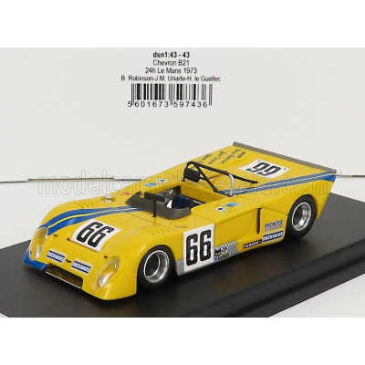 TROFEU CHEVRON B21 1850cc S4 TEAM PROMOTO SERVICES RACING N 66 24h LE MANS 1973 B.ROBINSON - J.M.URIARTE - H.LE GUELLEC - YELLOW