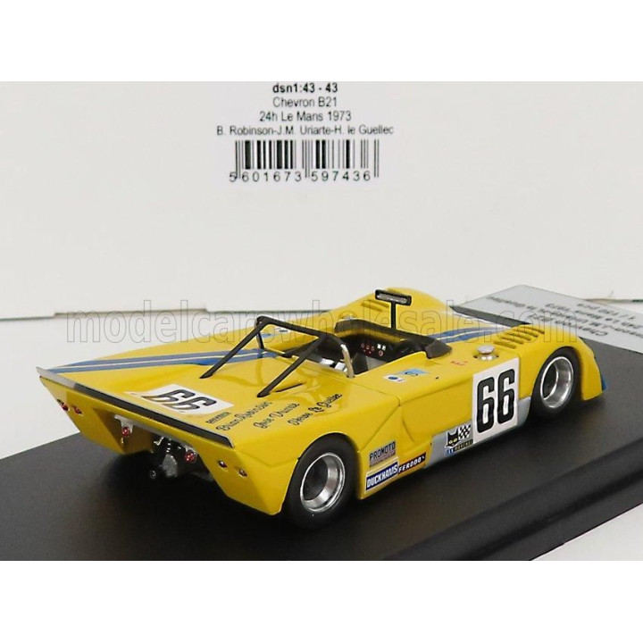 TROFEU CHEVRON B21 1850cc S4 TEAM PROMOTO SERVICES RACING N 66 24h LE MANS 1973 B.ROBINSON - J.M.URIARTE - H.LE GUELLEC - YELLOW
