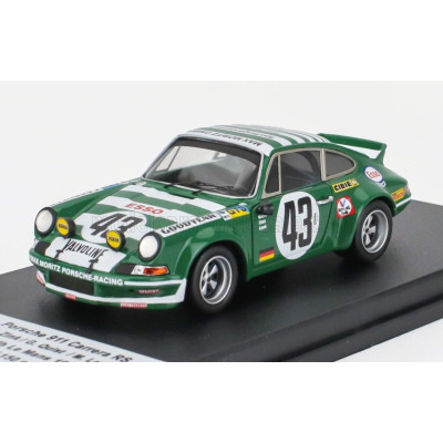 TROFEU PORSCHE 911 CARERA RS COUPE (night version) N 43 24h LE MANS 1973 JURGEN ZINK - GERD QUIST - MANFRED LAUB - GREEN WHITE 1