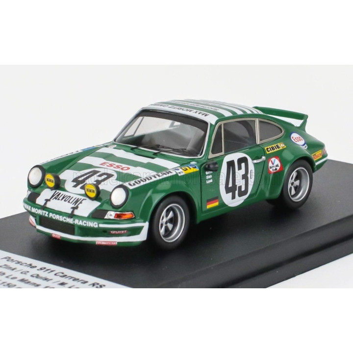 TROFEU PORSCHE 911 CARERA RS COUPE (night version) N 43 24h LE MANS 1973 JURGEN ZINK - GERD QUIST - MANFRED LAUB - GREEN WHITE 1