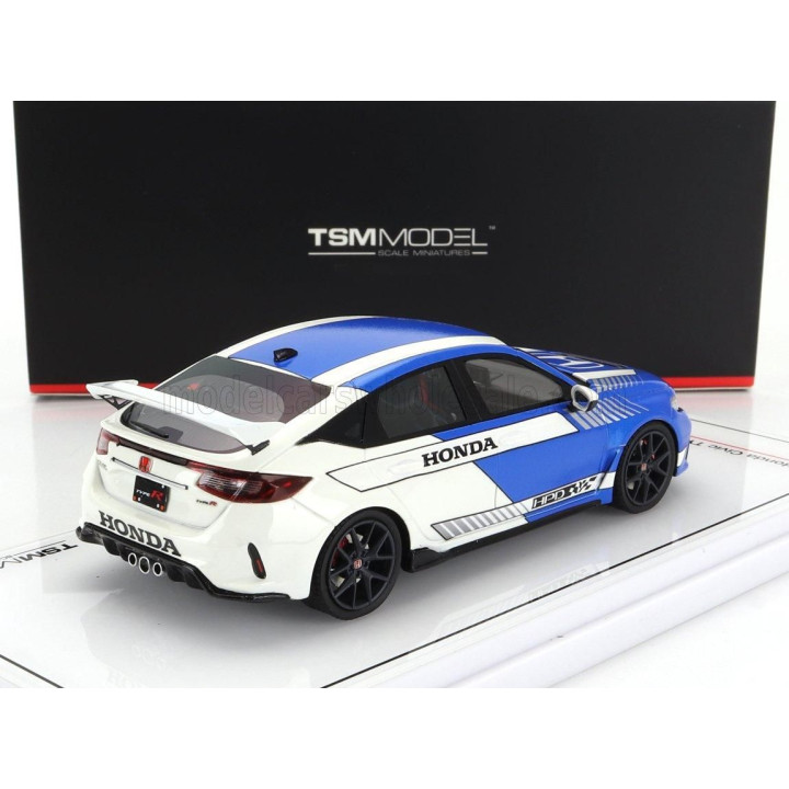 TRUESCALE HONDA CIVIC TYPE R 2023 - BLUE WHITE 1/43