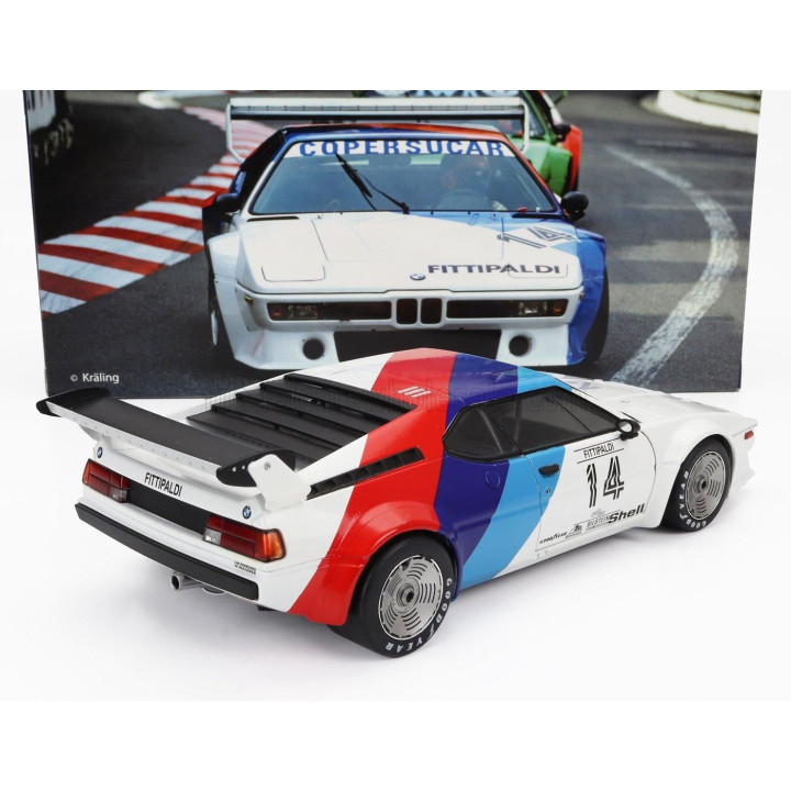 WERK83 BMW M1 M88 3.5L TEAM BMW MOTORSPORT N 14 PROCAR SERIES 1979 EMERSON FITTIPALDI - WHITE BLUE RED 1/18