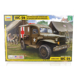 ZVEZDA DODGE WC54 4X4 TRUCK MILITARY AMBULANCE 1944 1/35