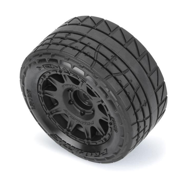 Pro-Line kolo s pneu 1:18 Menace Street H12mm, disk černý (4): Granite GROM