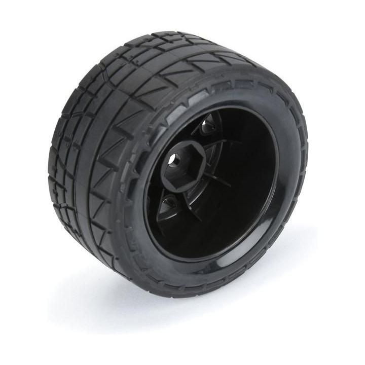 Pro-Line kolo s pneu 1:18 Menace Street H12mm, disk černý (4): Granite GROM