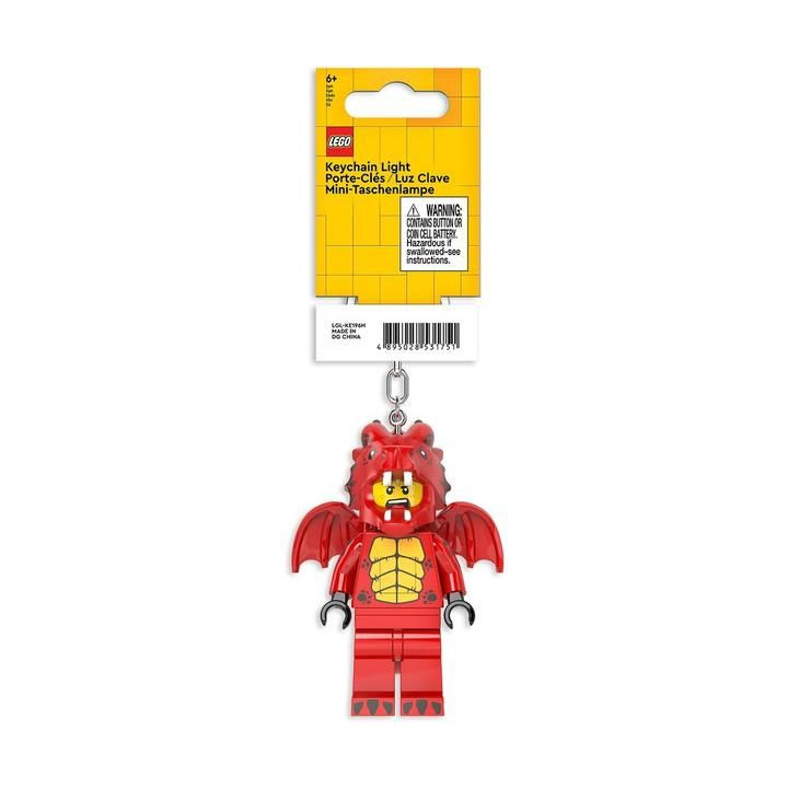 LEGO svítící klíčenka - Červený drak