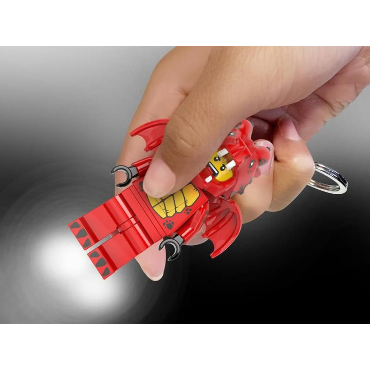 LEGO svítící klíčenka - Červený drak