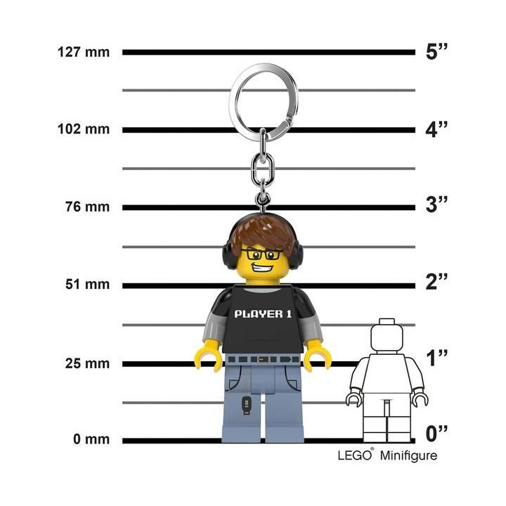 LEGO svítící klíčenka - Hráč videoher